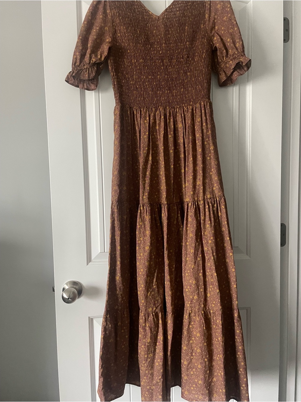 Christy Dawn The Brooklyn Dress in Magenta Blooming Vine Size S - Picture 8 of 9